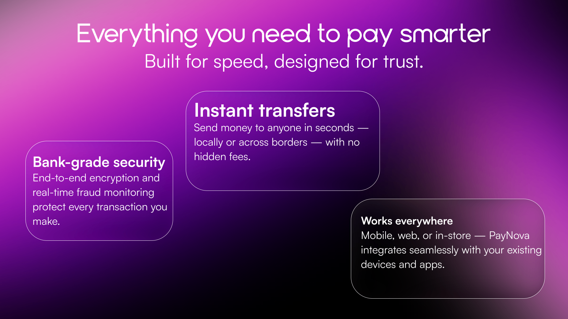 PayNova · Fintech App & Web — screen 2